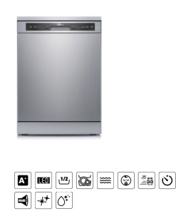 MÁY RỬA CHÉN ĐỘC LẬP HAFELE HDW F60G